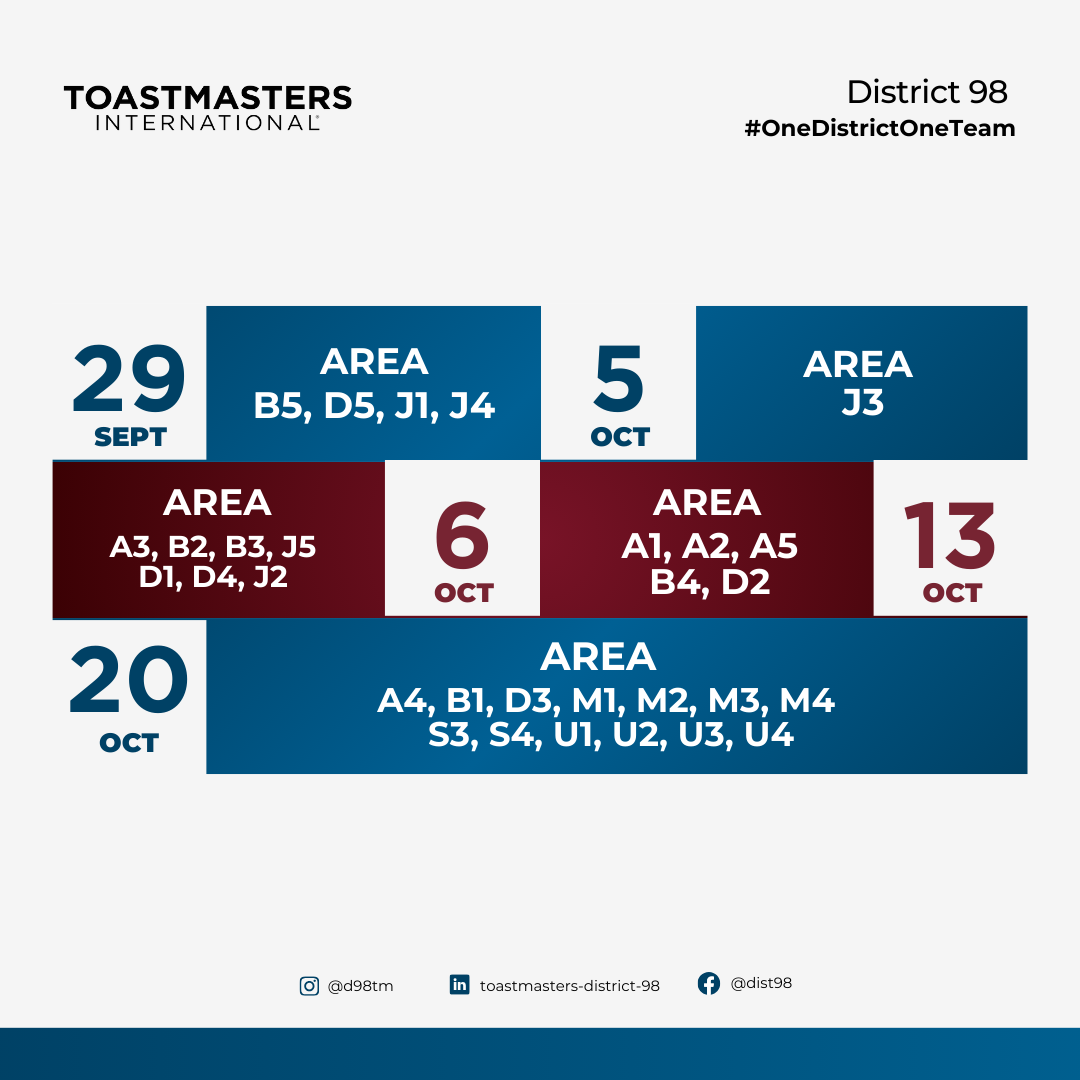 Contest Calendar - District 98